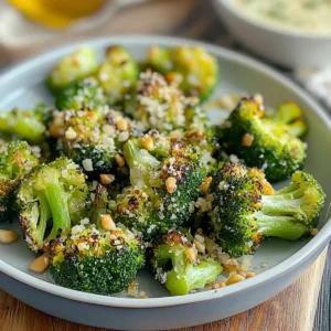 Garlic Roasted Broccoli Bites