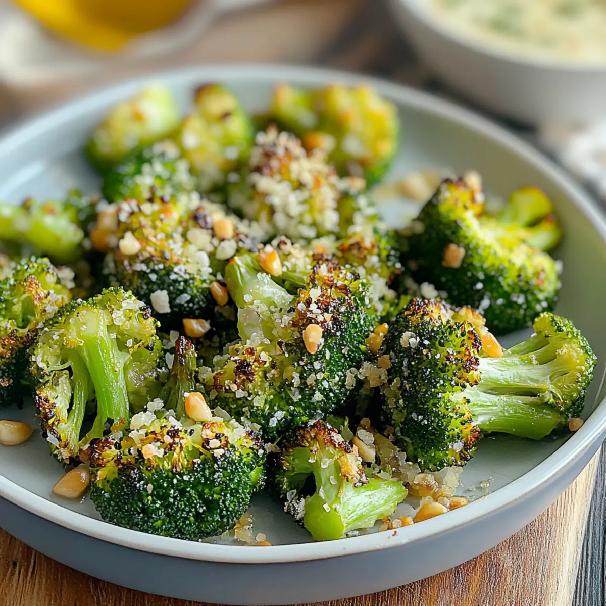 Garlic Roasted Broccoli Bites