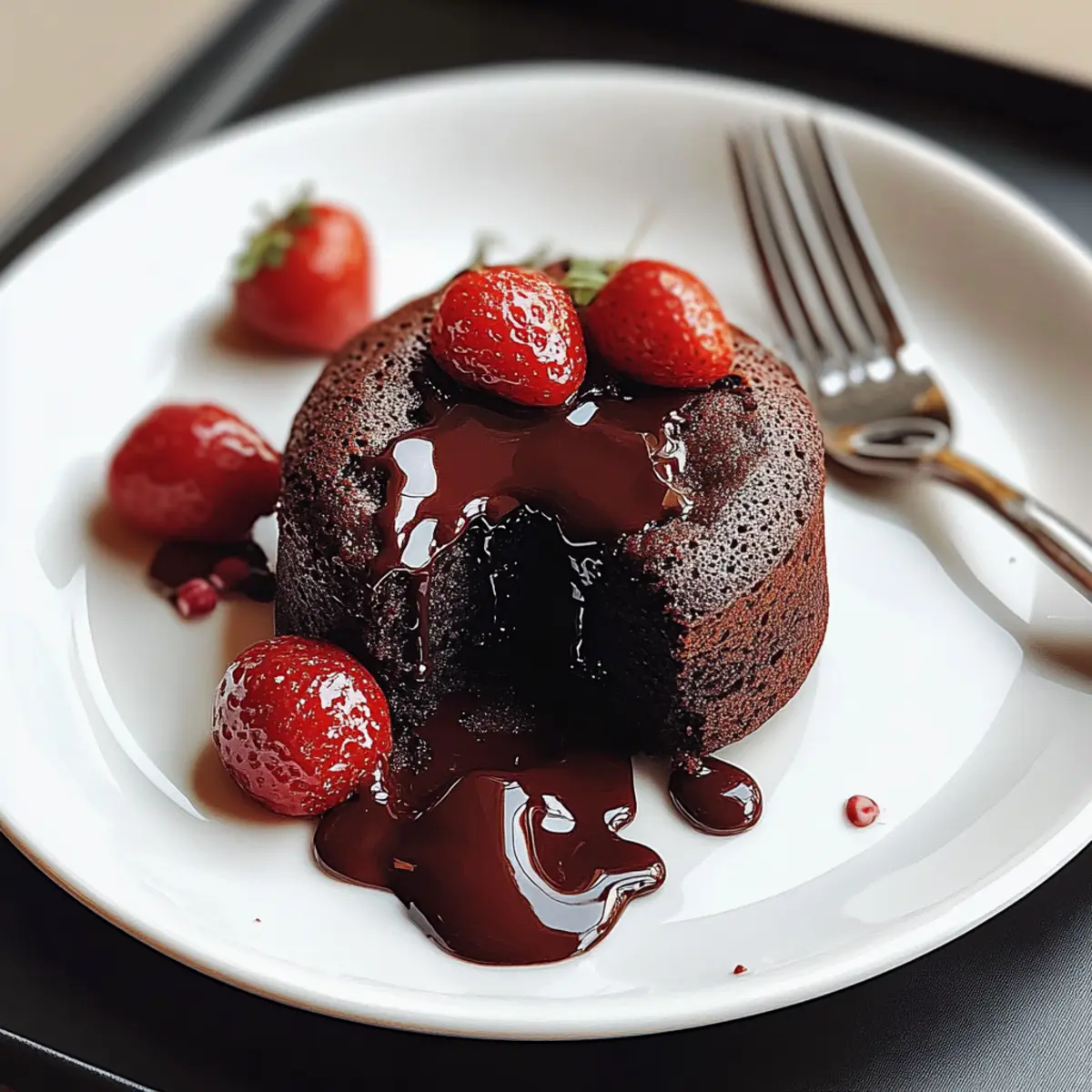 Valentine Chocolate Lava Cake