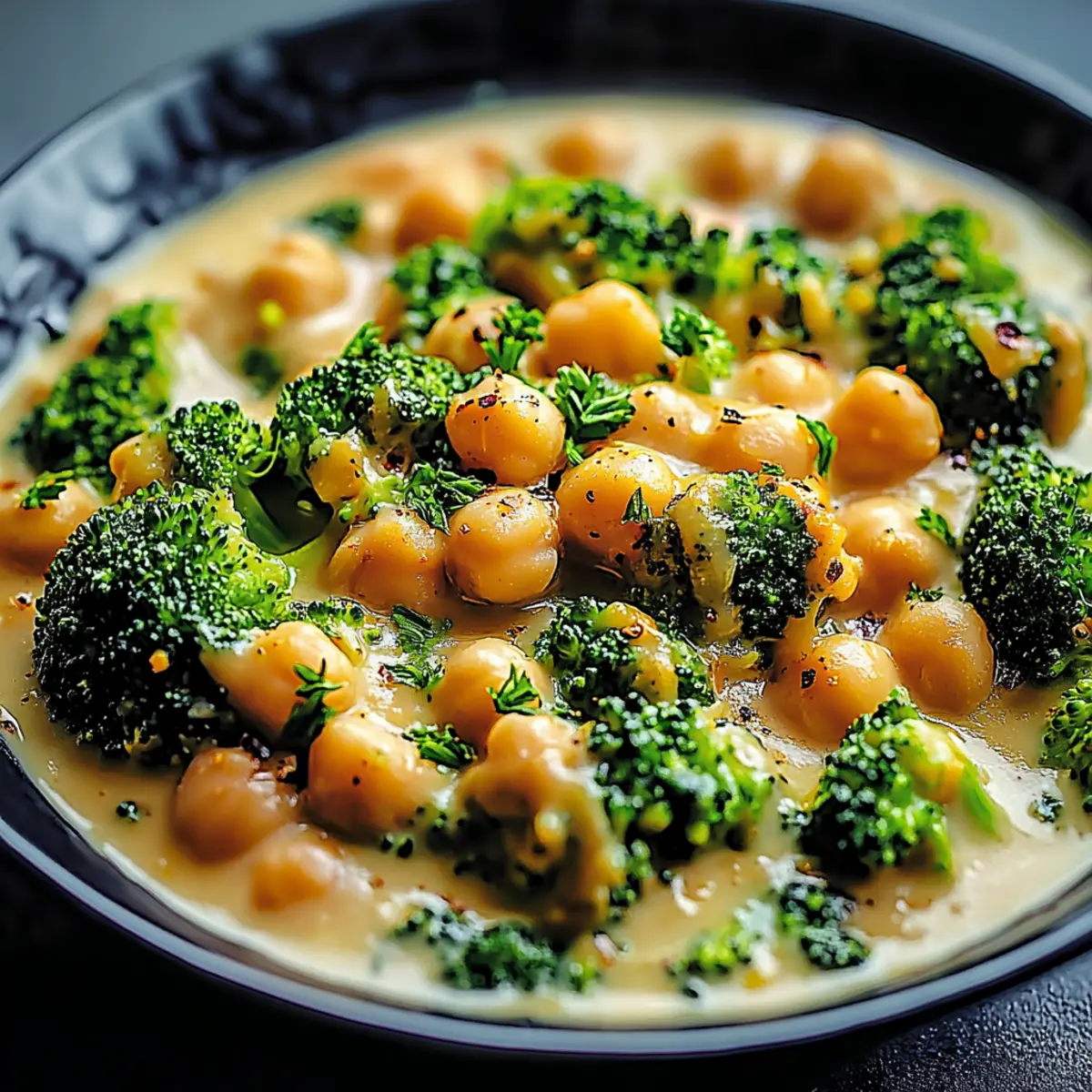 Chickpea Coconut Broccoli Stew