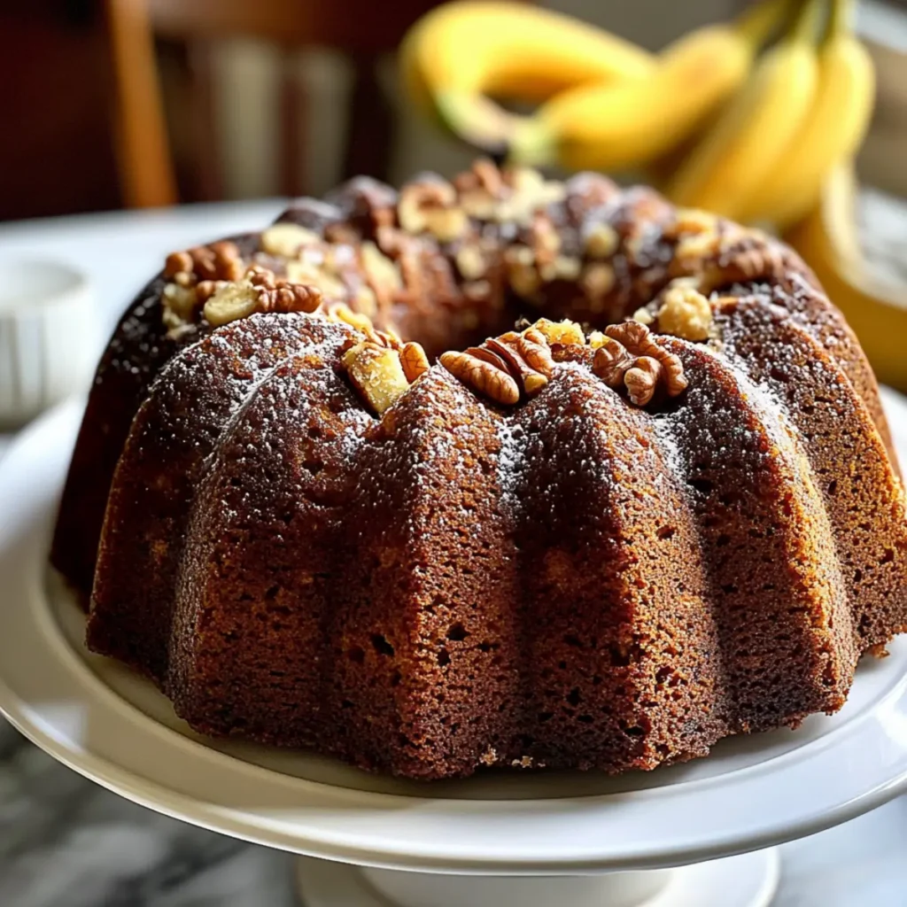 Banana-Nut Bundt Cake