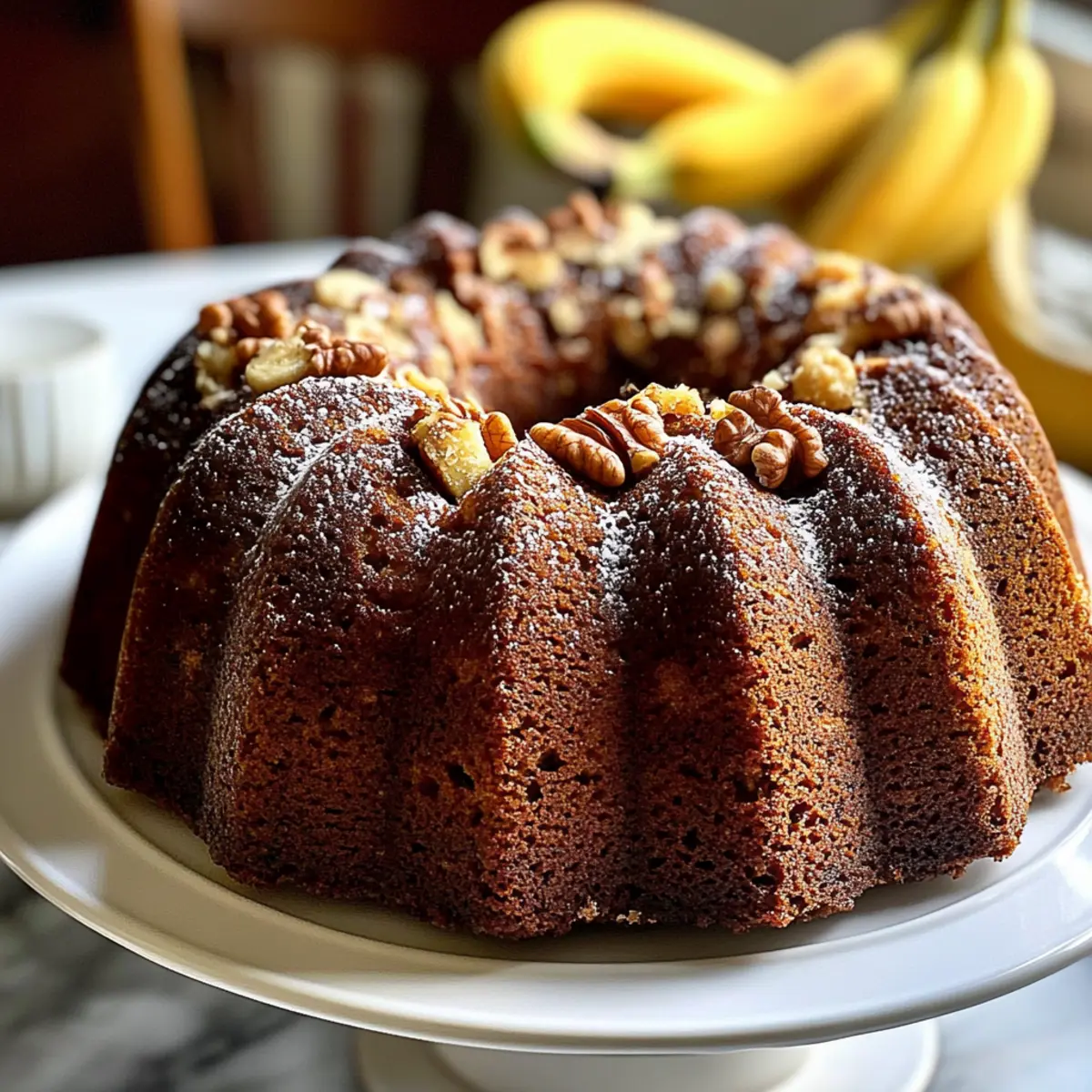 Banana-Nut Bundt Cake