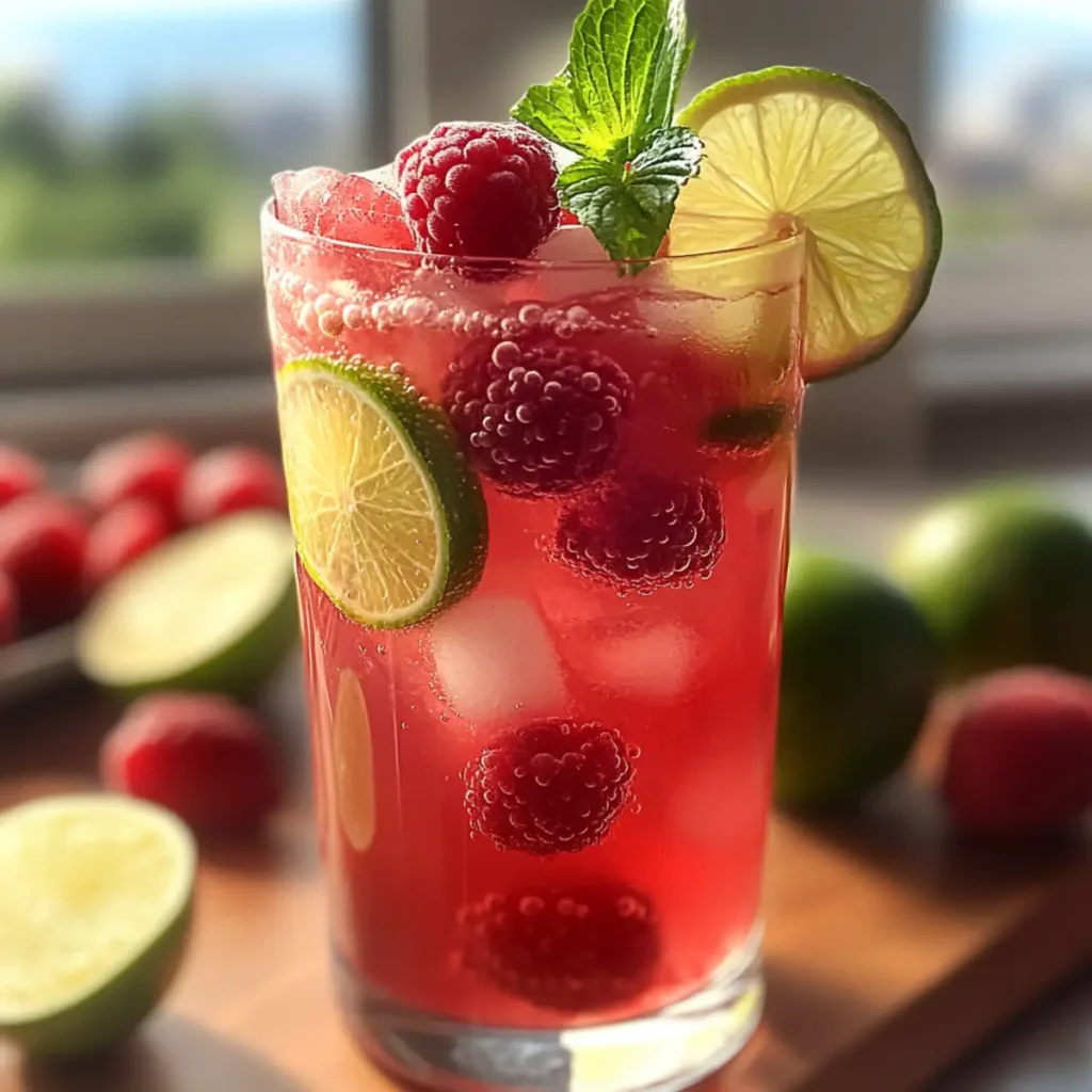 Raspberry Limeade Spritzer