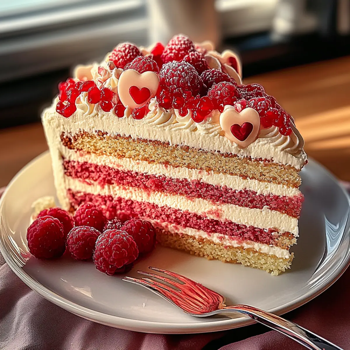 Valentine Vanilla Layer Cake