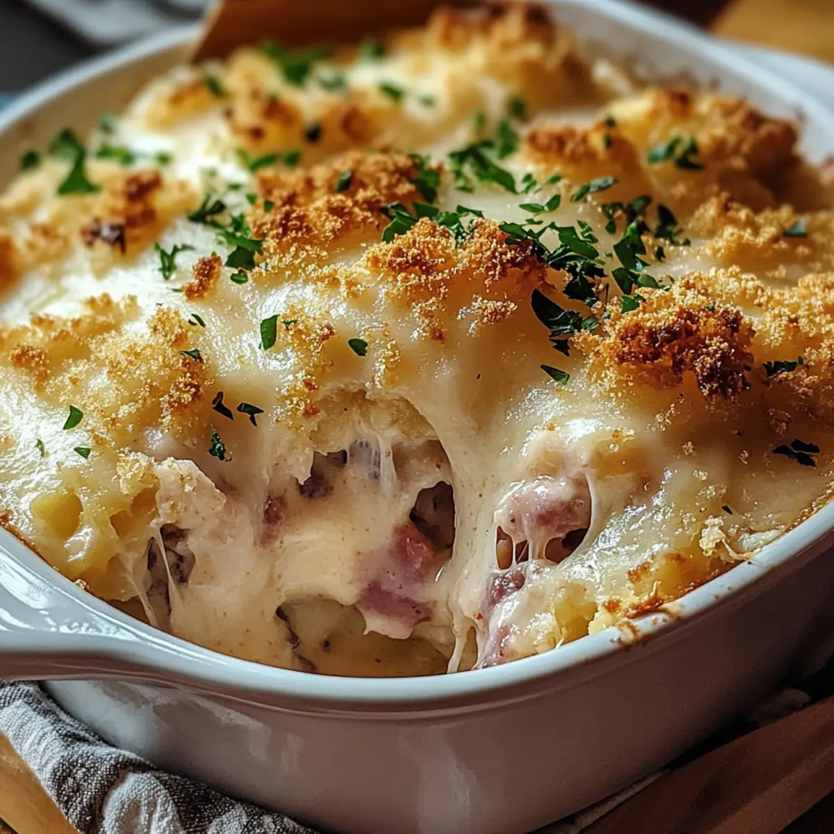 Chicken Cordon Bleu Casserole