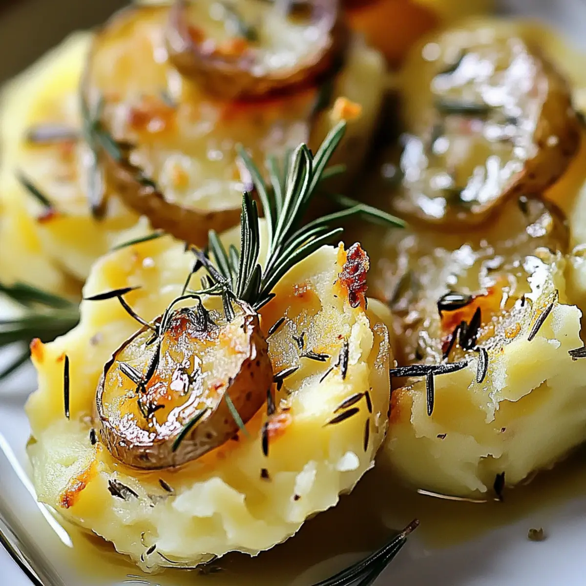 Rosemary & Thyme Smashed Potatoes