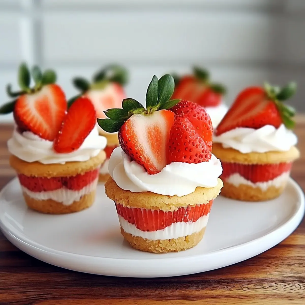 Strawberry Shortcake Cookie Cups