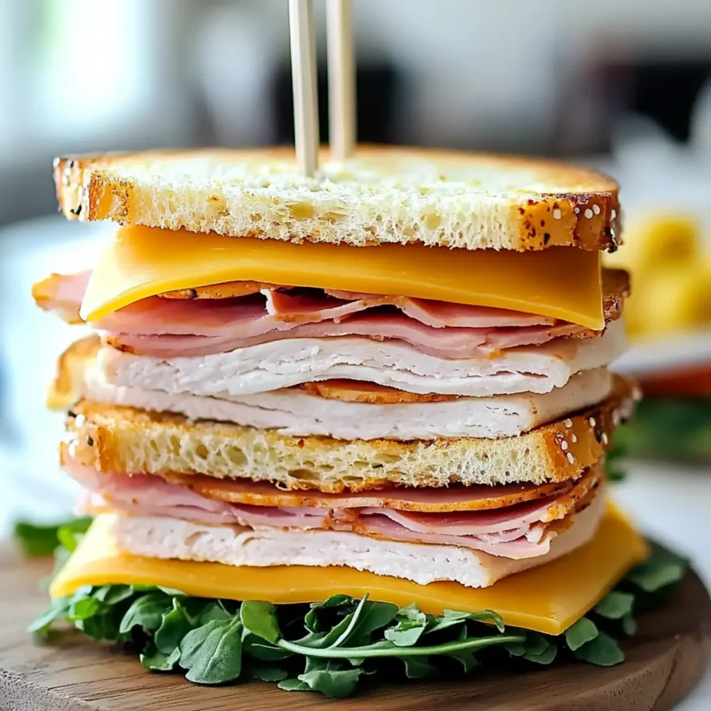 Turkey and Cheese Circle Sandwiches