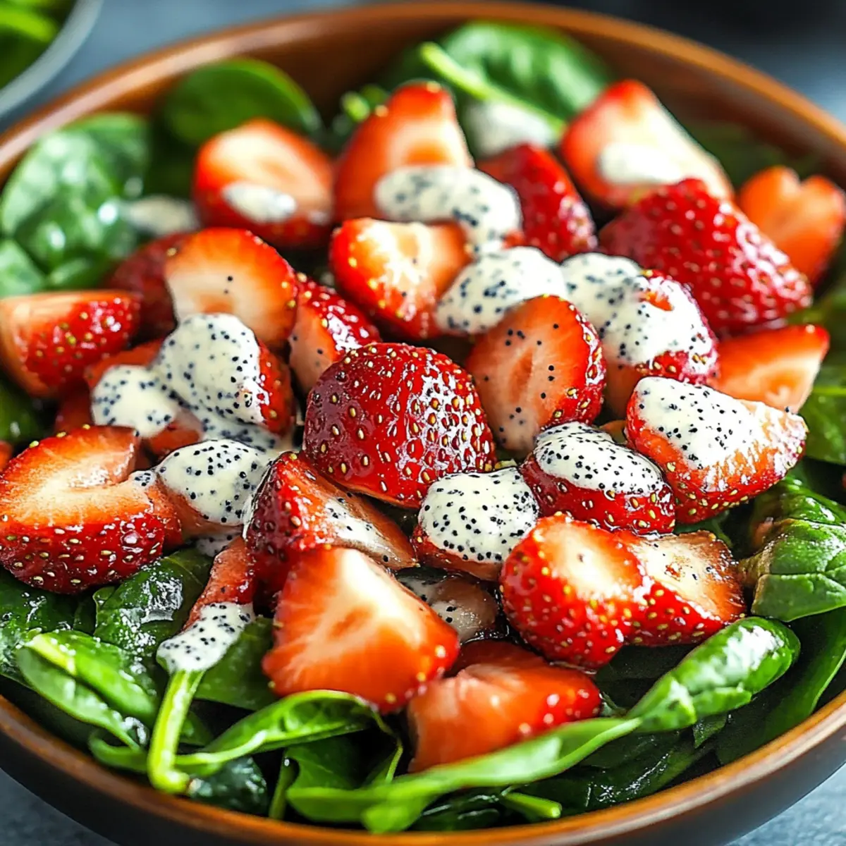 Strawberry Spinach Salad with Poppy Seed Dressing