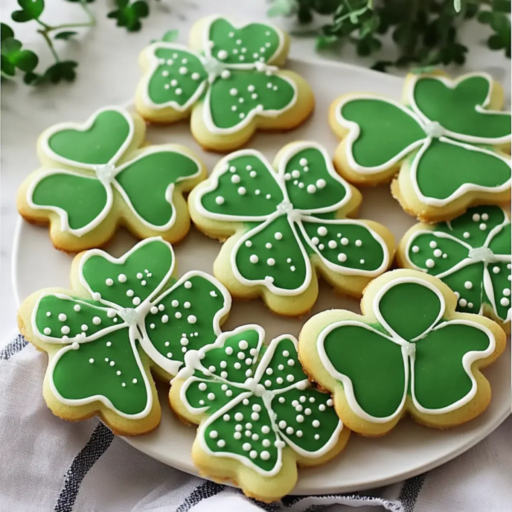Shamrock Sugar Cookies
