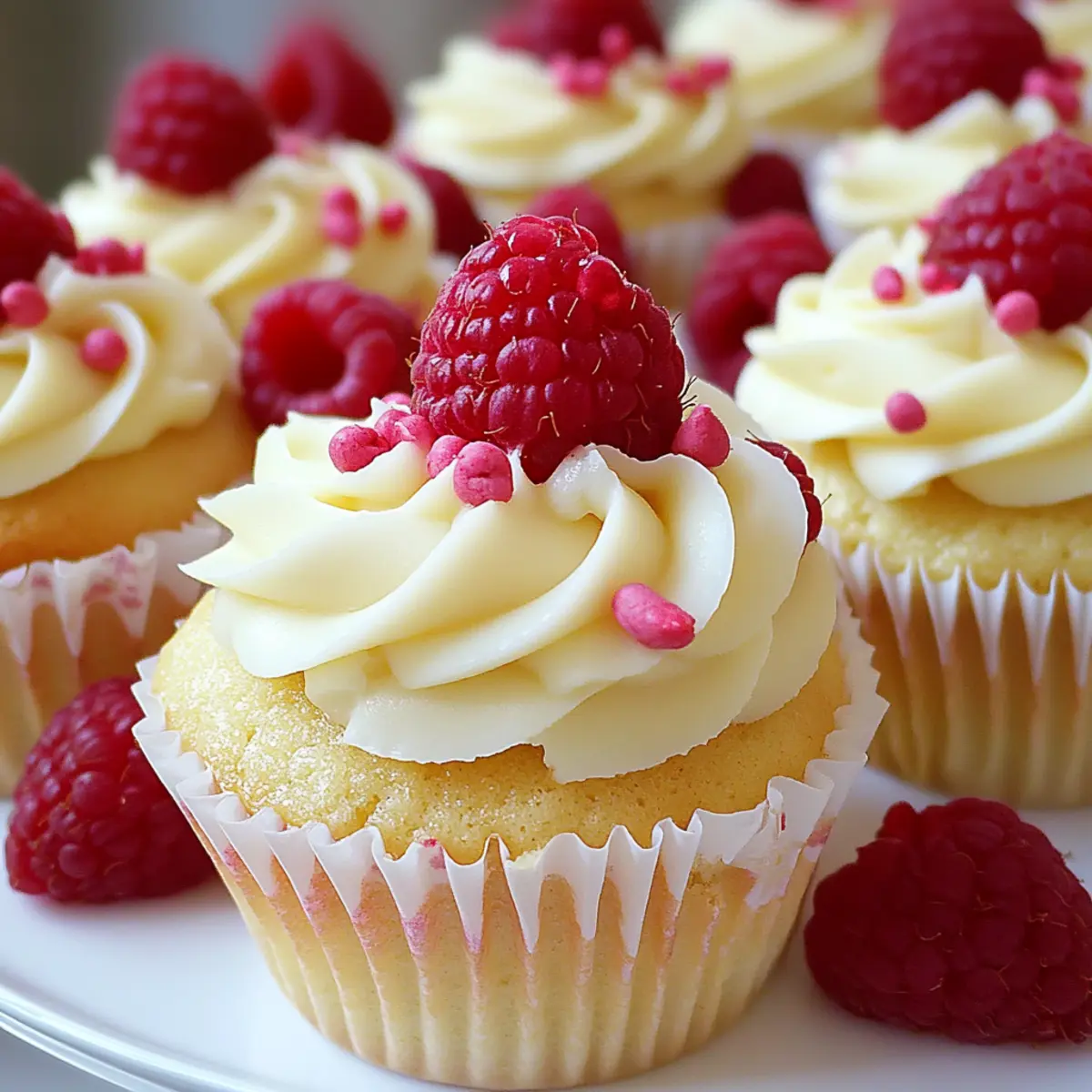 Raspberry White Chocolate Cupcakes