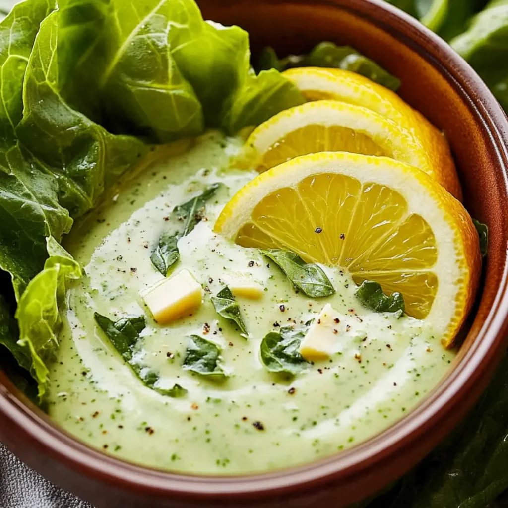 Lemon Butter Green Goddess Salad Dressing